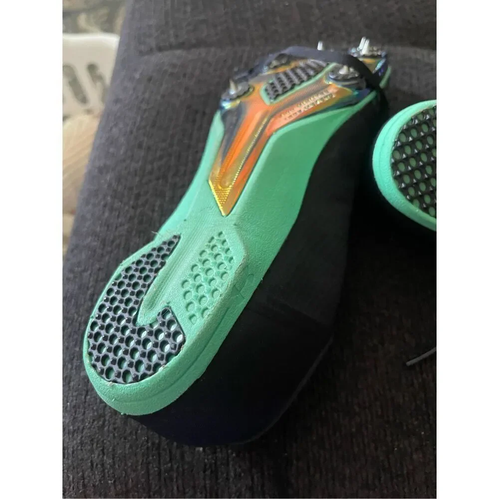Under Armour Mens Black & Green Speedform Miler Pro Track Spikes Athletic Shoes